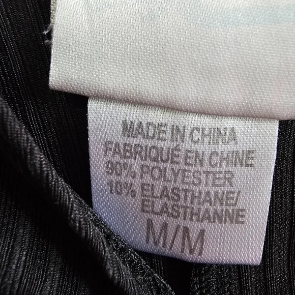 Thin Ribbed Black Mini Simple Dress - Picture 5 of 5